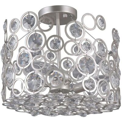 Italux Nardo - Lampada a Soffitto Moderna Argento Champagne 3 Luci Italux Nardo - Lampada a Soffitto Moderna Argento Champagne 3 Luci