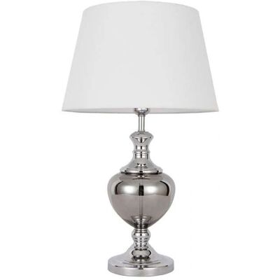 Italux Korrez Chrom Klasyczna Lampka Biurkowa - E27 - 60W Italux Korrez Chrom Klasyczna Lampka Biurkowa - E27 - 60W