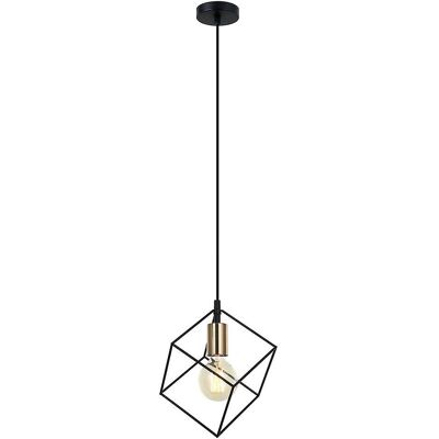 Italux Morestel - Modern Black Gold Pendant Light - E27 Dimmable Italux Morestel - Modern Black Gold Pendant Light - E27 Dimmable
