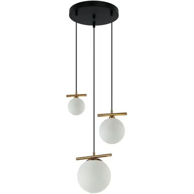 Italux Merseta - Lampadario - Bianco/Bronzo Antico - Interni Italux Merseta - Lampadario - Bianco/Bronzo Antico - Interni