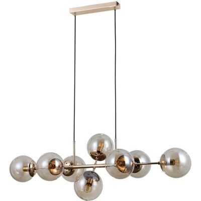 Italux PND-1098-8-GD Zlatá Jantarová Visí Světlo - Pendant Light Italux PND-1098-8-GD Zlatá Jantarová Visí Světlo - Pendant Light