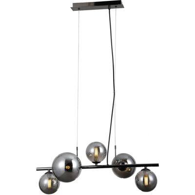 Italux PND-406007-5A-BCR Pendant Light - G9, Black chrome, Gray Italux PND-406007-5A-BCR Pendant Light - G9, Black chrome, Gray