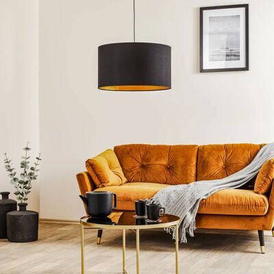 Suspension en tissu noir Euluna - Lampe moderne Suspension en tissu noir Euluna - Lampe moderne