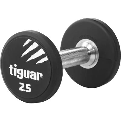 Haltère Tiguar - 2,5kg Noir et Blanc - Équipement de Fitness - Publicité Haltère Tiguar - 2,5kg Noir et Blanc - Équipement de Fitness - Publicité