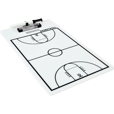 No10 VCCBE-B916 Basketball Taktiktafel - Doppelseitig, 23x40 cm No10 VCCBE-B916 Basketball Taktiktafel - Doppelseitig, 23x40 cm