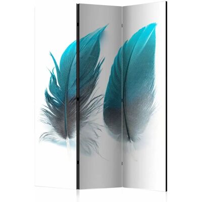 Karo-art Blauwe Kamerscherm - 135x172cm Karo-art Blauwe Kamerscherm - 135x172cm