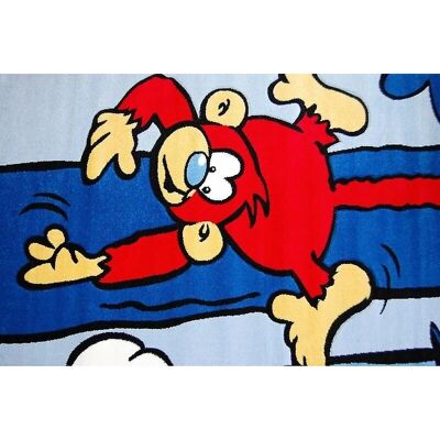 Tappeto Dywany Łuszczów C176 Scimmia Blu - Pavimento per bambini Tappeto Dywany Łuszczów C176 Scimmia Blu - Pavimento per bambini