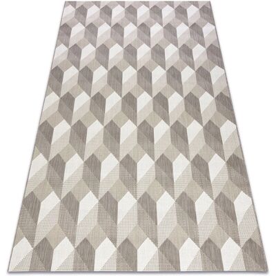 Dywany Łuszczów Beige Flat 3D Cube Carpet - Rug Dywany Łuszczów Beige Flat 3D Cube Carpet - Rug