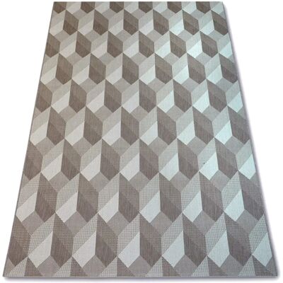 Dywany Luszczow Flat Χαλί 48624/686 SISAL - 3D κύβος μπεζ - Χαλιά Dywany Luszczow Flat Χαλί 48624/686 SISAL - 3D κύβος μπεζ - Χαλιά