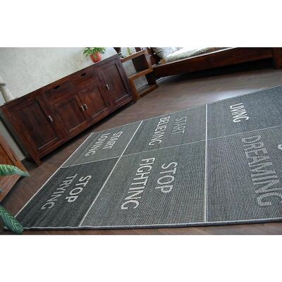 Χαλί Floorlux Yolo Μαύρο / Ασημί 140x200cm Χαλί Floorlux Yolo Μαύρο / Ασημί 140x200cm