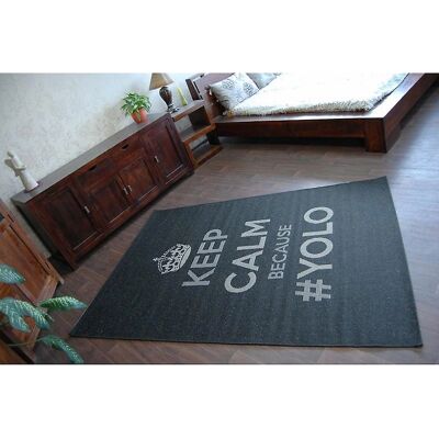 Χαλί Floorlux Yolo Μαύρο / Ασημί 200x290cm Χαλί Floorlux Yolo Μαύρο / Ασημί 200x290cm