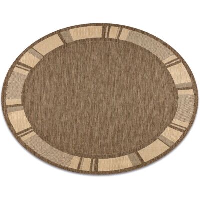 Tapis sisal FloorLUX 20195 café / maïs cercle - Tapis - Publicité Tapis sisal FloorLUX 20195 café / maïs cercle - Tapis - Publicité
