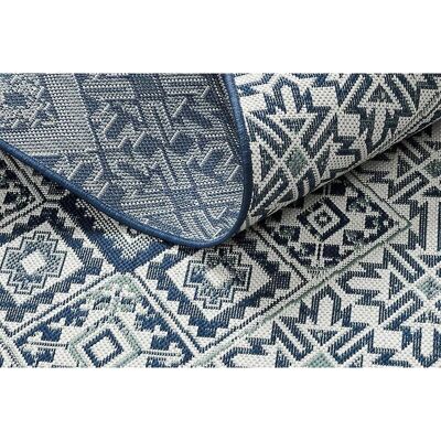 RugsX Blue Sisalm Squares Diamonds Plates Carpet - Outdoor, Indoor - 140x200cm RugsX Blue Sisalm Squares Diamonds Plates Carpet - Outdoor, Indoor - 140x200cm