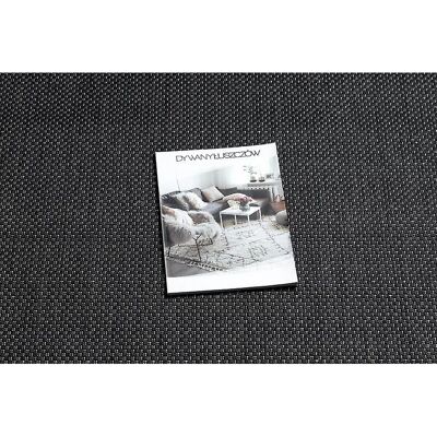 Tapis plat en sisal noir RugsX - 80x150cm - Publicité Tapis plat en sisal noir RugsX - 80x150cm - Publicité