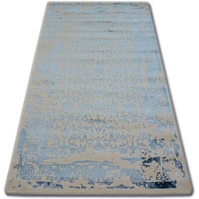 Manyas Ivory/Blue white Carpet - Wool & Acrylic - 14mm - 80x150 cm - Carpet Manyas Ivory/Blue white Carpet - Wool & Acrylic - 14mm - 80x150 cm - Carpet
