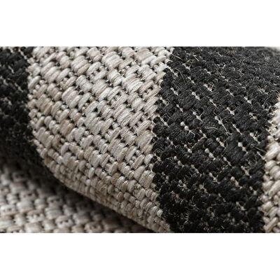 Floorlux 20340 Silber / Schwarz Zickzack Teppich - Bodenbelag Floorlux 20340 Silber / Schwarz Zickzack Teppich - Bodenbelag