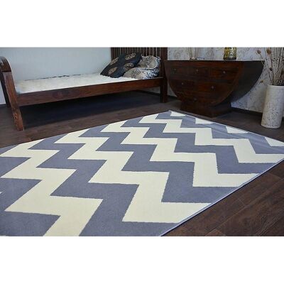 Dywany Łuszczów Zickzag Grey Carpet 140x190cm Dywany Łuszczów Zickzag Grey Carpet 140x190cm