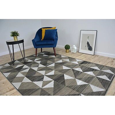 Nobis Vision Triangles Carpet - Beige - 120x170 cm - Carpet Nobis Vision Triangles Carpet - Beige - 120x170 cm - Carpet