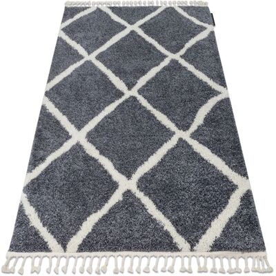 RugsX Berber Cross Gris Blanco 200x290cm - Alfombra RugsX Berber Cross Gris Blanco 200x290cm - Alfombra
