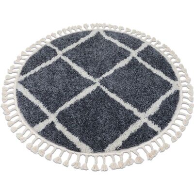 Alfombra Círculo gris / blanco Berber Cross - RugsX - Tipo de alfombra Alfombra Círculo gris / blanco Berber Cross - RugsX - Tipo de alfombra