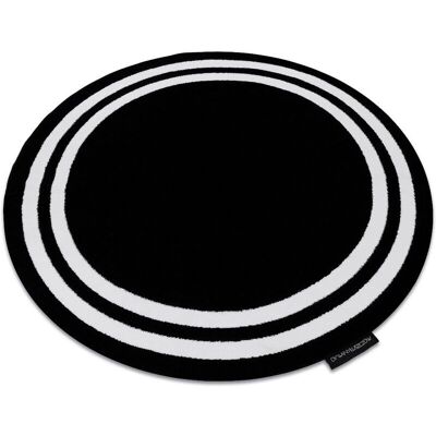 RUGSX Tappeto Hampton rotondo nero - Tappeto RUGSX Tappeto Hampton rotondo nero - Tappeto