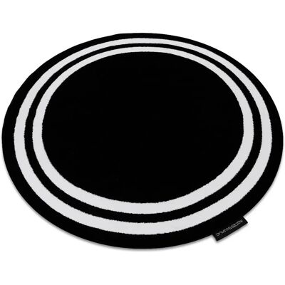 RUGSX Tappeto Hampton Nero Rotondo - Tappeto RUGSX Tappeto Hampton Nero Rotondo - Tappeto