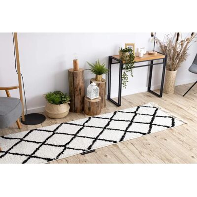 RugsX Model BERBER CROSS White - Rug RugsX Model BERBER CROSS White - Rug
