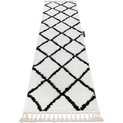 Dywany Łuszczów BERBER CROSS άσπρο - Χαλί για κουζίνα, διάδρομο, 70x300cm Dywany Łuszczów BERBER CROSS άσπρο - Χαλί για κουζίνα, διάδρομο, 70x300cm