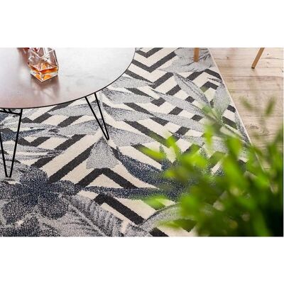 Dywany Łuszczów HEOS 78540 κρέμα / μπλε Φύλλα JUNGLE 120x170 cm - Χαλί Dywany Łuszczów HEOS 78540 κρέμα / μπλε Φύλλα JUNGLE 120x170 cm - Χαλί