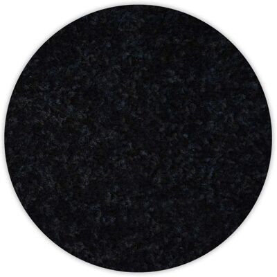Tappeto Nero 200cm - Rotondo, Polipropilene, Trendy Tappeto Nero 200cm - Rotondo, Polipropilene, Trendy