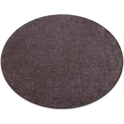 Tappeto rotondo marrone Santa Fe - Piatto, Monocolore, Senza motivo Tappeto rotondo marrone Santa Fe - Piatto, Monocolore, Senza motivo