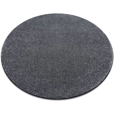 Tapis rond gris San Miguel - Plat, 100cm, 18mm d'épaisseur - Publicité Tapis rond gris San Miguel - Plat, 100cm, 18mm d'épaisseur - Publicité