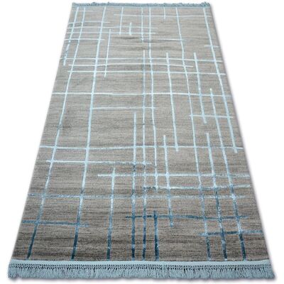 Manyas Grey/Blue Acrylic Carpet - 80x150 cm - Carpet Manyas Grey/Blue Acrylic Carpet - 80x150 cm - Carpet