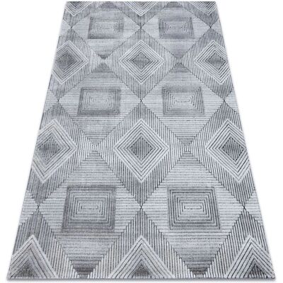 Dywany Łuszczów SIERRA G5011 Flachgewebter grauer Teppich - geometrisch - 120x170cm Dywany Łuszczów SIERRA G5011 Flachgewebter grauer Teppich - geometrisch - 120x170cm