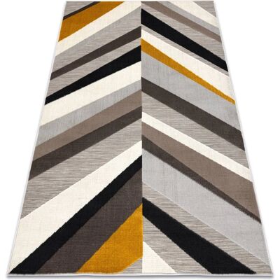 LISBOA Teppich - Chevron Grau / Gelb - 80x150 cm - Teppich LISBOA Teppich - Chevron Grau / Gelb - 80x150 cm - Teppich