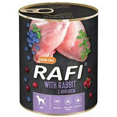 Nourriture humide pour chiens Dolina Noteci Rafi avec lapin, myrtille et cranberry - 800G Nourriture humide pour chiens Dolina Noteci Rafi avec lapin, myrtille et cranberry - 800G