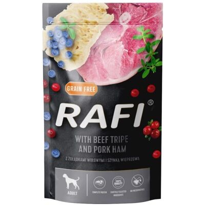 Rafi Märke Nötkött och Frukt Våtmat för Hundar - Vuxen - 10x500g Rafi Märke Nötkött och Frukt Våtmat för Hundar - Vuxen - 10x500g