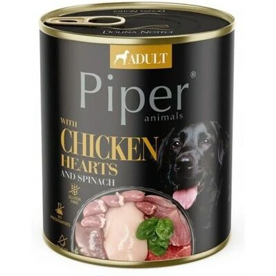 Dolina Noteci Piper Csirke szívvel és spenóttal - Nedves kutyatáp - 800 g Dolina Noteci Piper Csirke szívvel és spenóttal - Nedves kutyatáp - 800 g