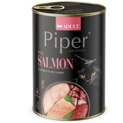 Dolina Noteci Piper Animale cu Somon - Mâncare umedă pentru pisici - 400G Dolina Noteci Piper Animale cu Somon - Mâncare umedă pentru pisici - 400G