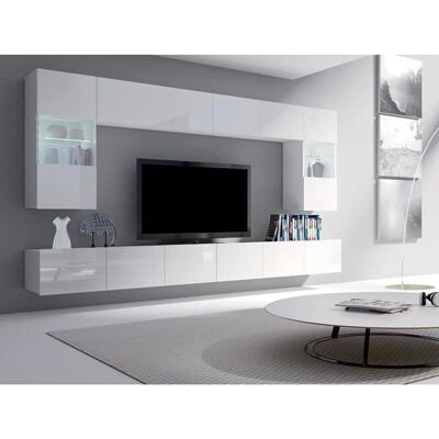 Zestaw salonu Providence B105 - Laminat, Biały Zestaw salonu Providence B105 - Laminat, Biały