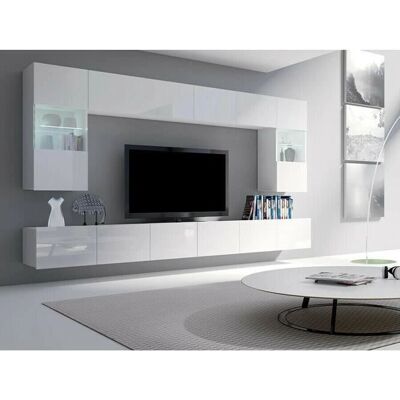 Zestaw Salonu Providence B105 - Biały Lśniący - Modułowy Zestaw Salonu Providence B105 - Biały Lśniący - Modułowy