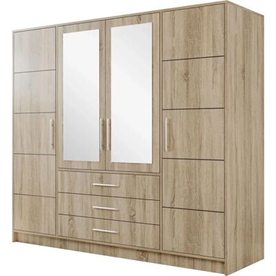 Szafa Sonoma Chêne A102 - 200x196x58cm z 4 drzwiami Szafa Sonoma Chêne A102 - 200x196x58cm z 4 drzwiami