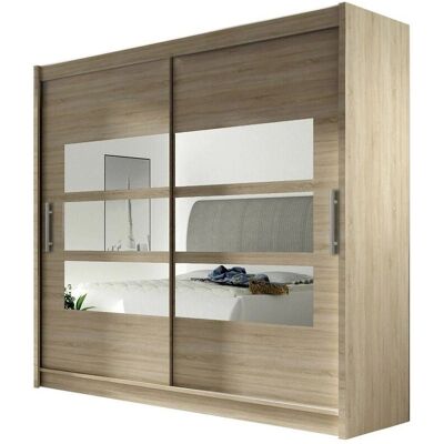 USINESTREET Armario corredero roble Sonoma - Wardrobe USINESTREET Armario corredero roble Sonoma - Wardrobe