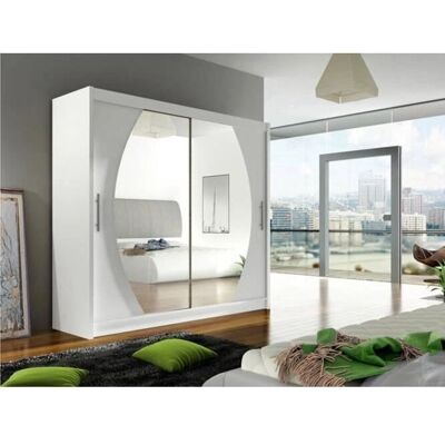 MUEBLES Atlanta 102 - Blanco - 5 estantes - Armario MUEBLES Atlanta 102 - Blanco - 5 estantes - Armario