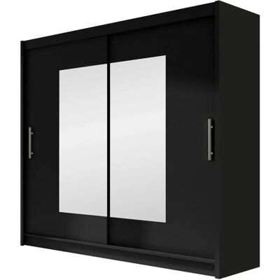 Garde-robe Atlanta 106 - Portes Coulissantes, Miroir, 5 Étagères - Publicité Garde-robe Atlanta 106 - Portes Coulissantes, Miroir, 5 Étagères - Publicité
