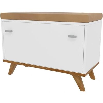 MUEBLES Bedford B102 - Bílá, Dřevoart, 69x50x35cm - Botník MUEBLES Bedford B102 - Bílá, Dřevoart, 69x50x35cm - Botník