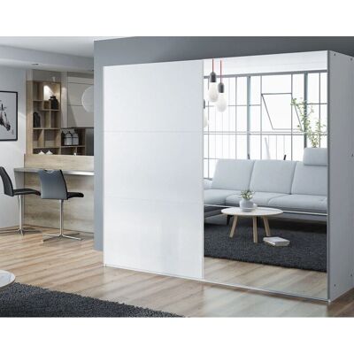 Armario MUEBLES Miami 405 - Puertas correderas, 5 estantes, 2 cajones Armario MUEBLES Miami 405 - Puertas correderas, 5 estantes, 2 cajones
