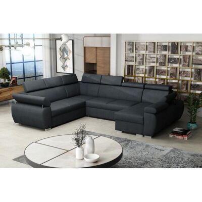 Kronos 22 Sofá - Esquina, Gris, Cama abatible, Almacenamiento - Sofá Kronos 22 Sofá - Esquina, Gris, Cama abatible, Almacenamiento - Sofá