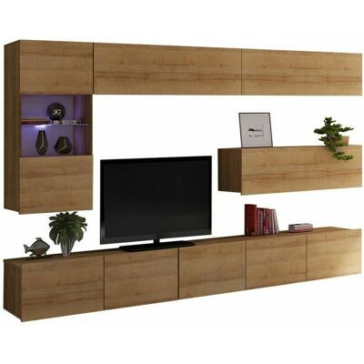 Sada do obývacího pokoje Providence B108 - Dřevo, Oddělené části, TV stůl Sada do obývacího pokoje Providence B108 - Dřevo, Oddělené části, TV stůl