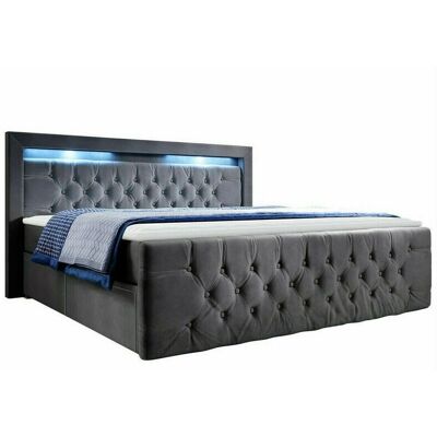 MUEBLES Nashville 131 Cama Doble Gris - Cama MUEBLES Nashville 131 Cama Doble Gris - Cama